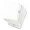 Avery 11 in. x 8.5 in. 25-Tab 201 to 225 Avery Style Preprinted Legal Exhibit Side Tab Index Dividers - White (1-Set)
